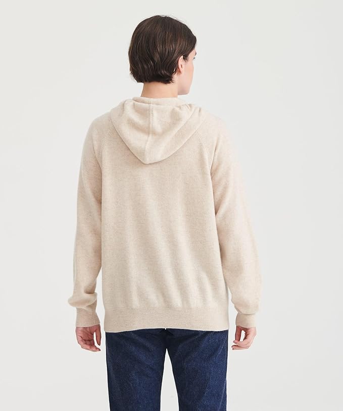 Signature Cashmere Zip Up Hoodie Sweater