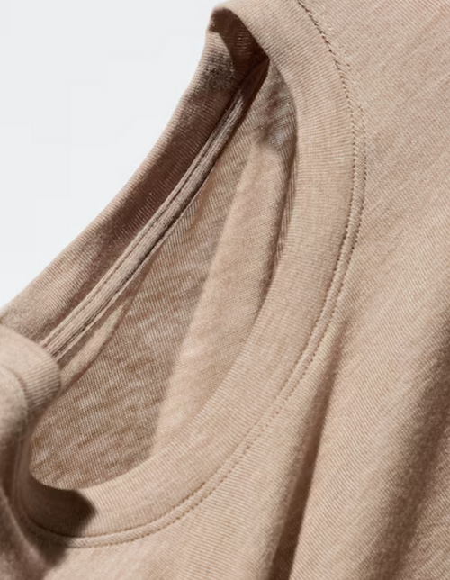 HEATTECH Extra Warm Cashmere Blend Crew Neck T-Shirt (Long Sleeve)