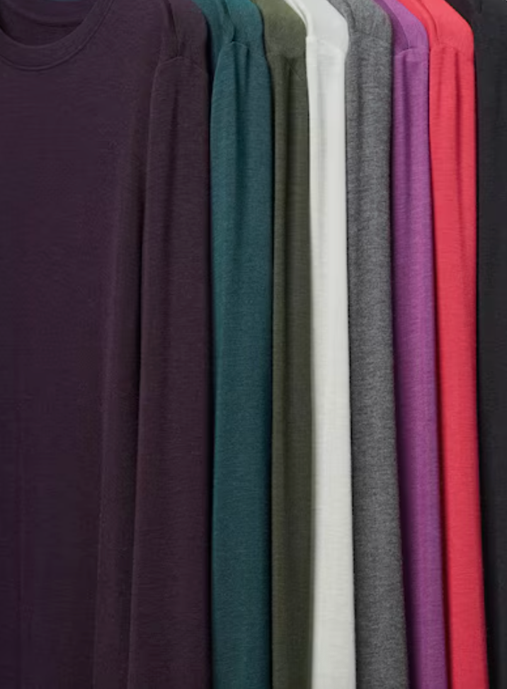HEATTECH Extra Warm Cashmere Blend Crew Neck T-Shirt (Long Sleeve)