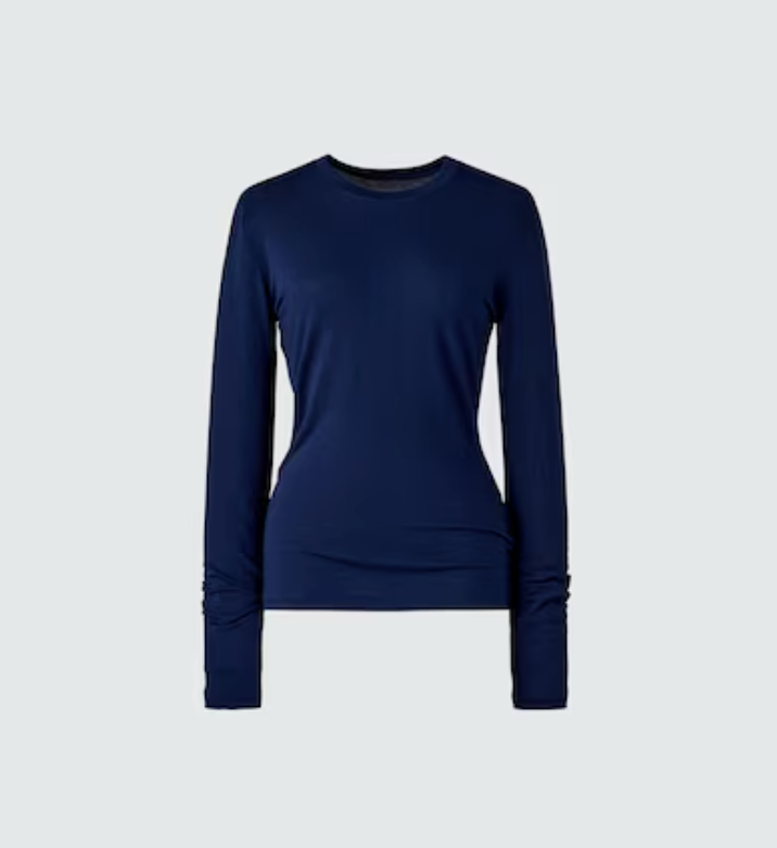 HEATTECH Extra Warm Cashmere Blend Crew Neck T-Shirt (Long Sleeve)