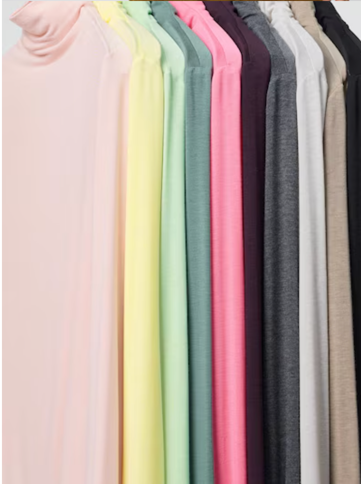 HEATTECH Extra Warm Cashmere Blend Turtleneck T-Shirt (Long Sleeve)